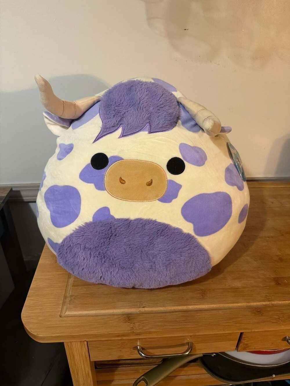 Squishmallows 16" Conway the Purple Spotted Highland Cow Plush